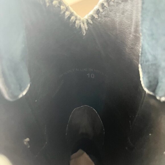 Lane RODEO HOUSTON Mens Cowboy Boots 10 Brown Leather Western Mid Calf Blunt Toe - Picture 9 of 11